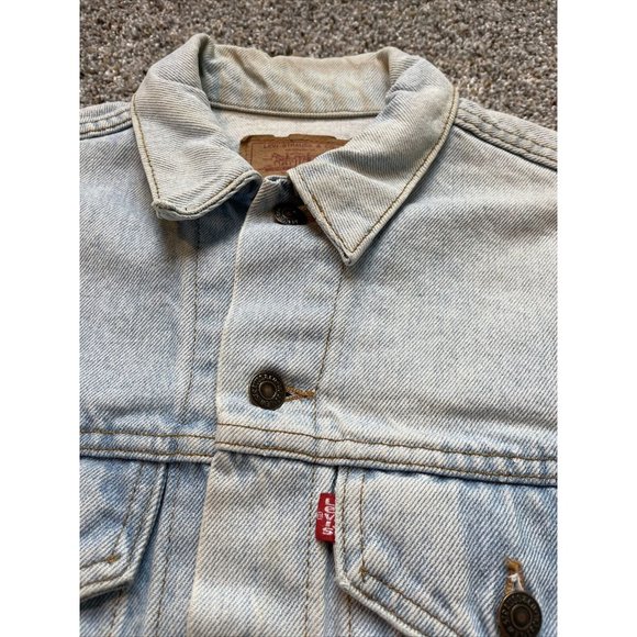 Vintage 80's Mens Small Levis Strauss Denim Jean Trucker Jacket WPL423 USA - Picture 6 of 10